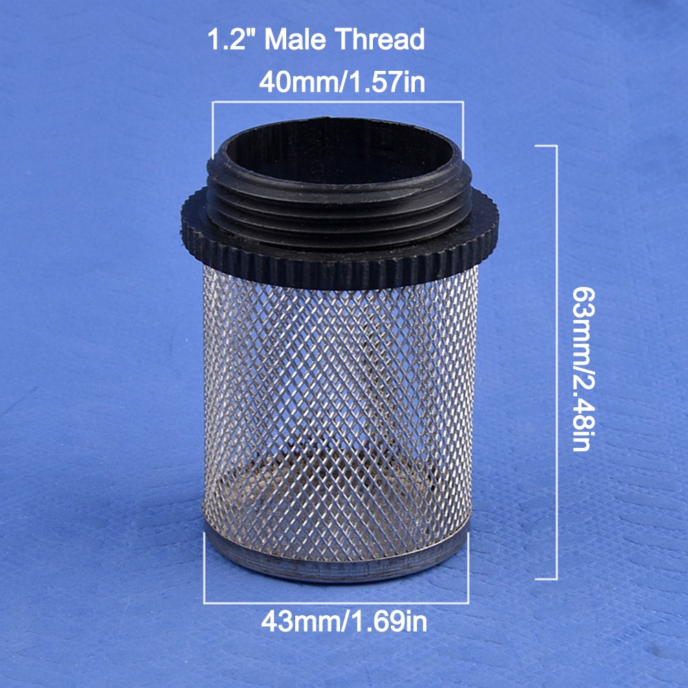 HUISHU 1Pc Nước sạch Bộ lọc ống Bộ lọc chung Lắp đặt bơm nước Bộ lọc bơm nước  1/2''~2'' Bộ lọc màn hình lưới cho bể cá thủy sinh tưới nhỏ giọt - 3