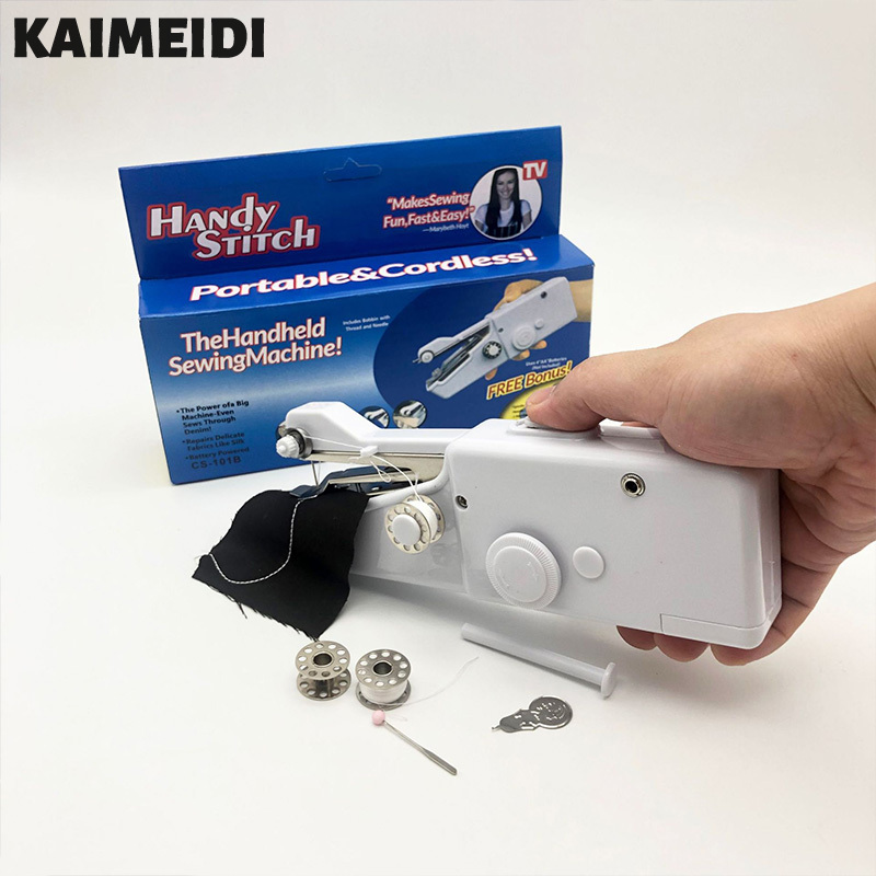 Kaimeidi cầm tay tiện lợi Máy may điện mini nhà máy may cầm tay