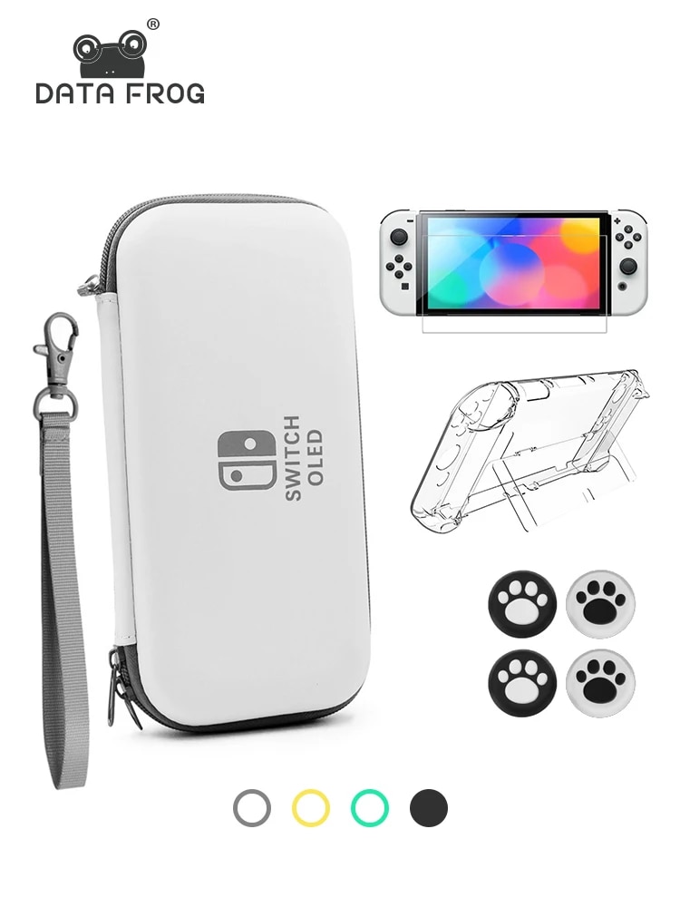 【Innovative】 Data Frog Protective Accessories For Switch Oled Portable Bag/protective Case/protectiv