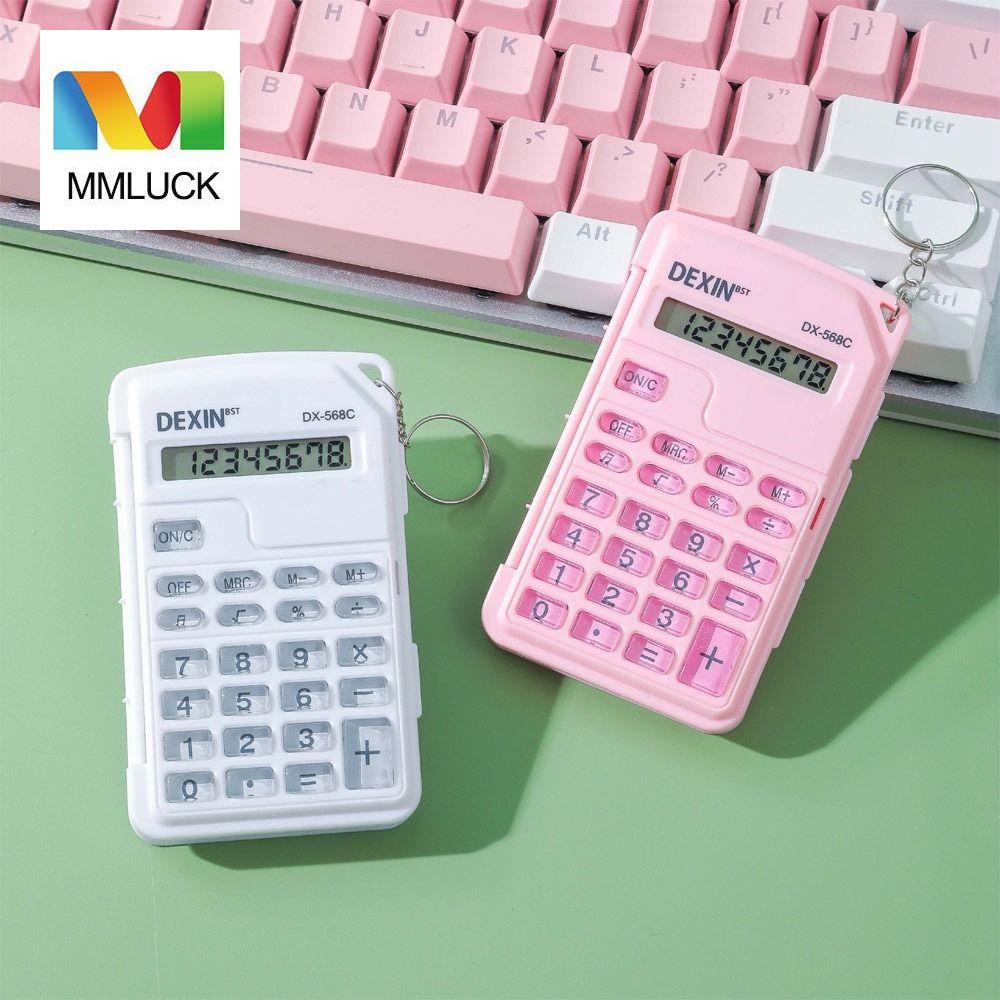 MMLUCK 8 Digits Mini Flip Over Calculator Flip Cover Counter Small Cute