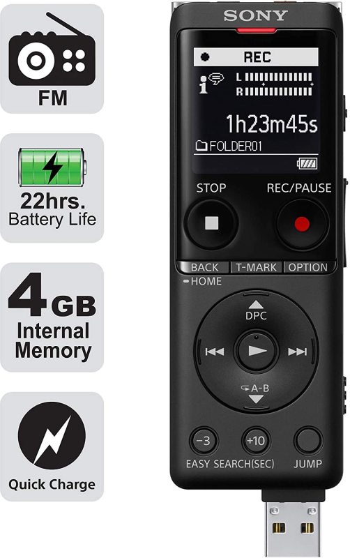 Sony ICD-UX570F Voice Recorder BLACK Singapore