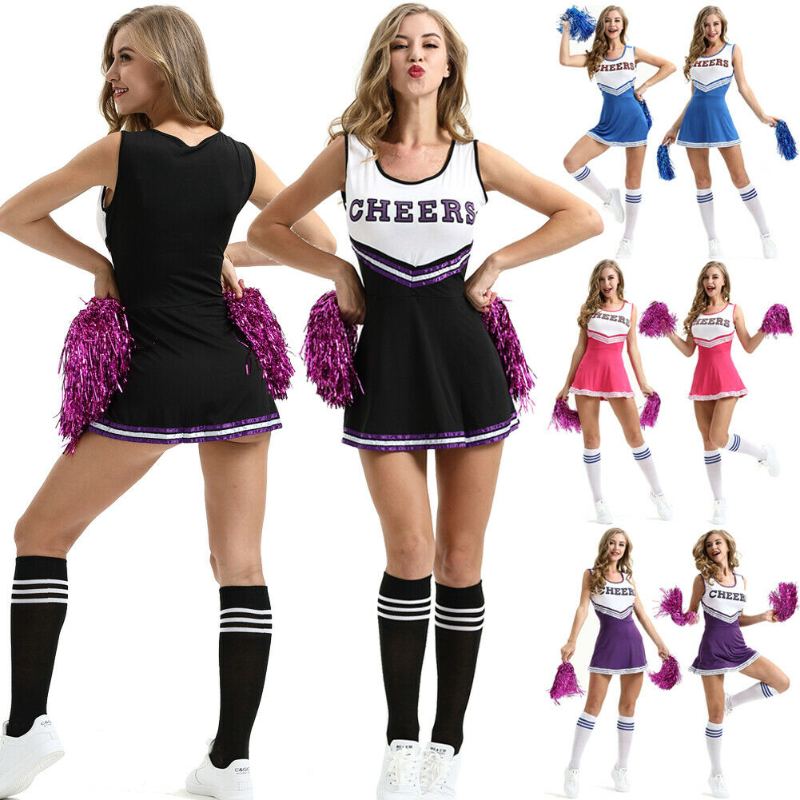 Phụ Nữ Mới Sinh Viên Cosplay Đồng Phục Cô Gái Đồ Lót Cổ Vũ Đồng Phục Halloween Trang Phục