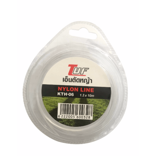 Global House TUF เอ็นตัดหญ้า รุ่นKTH-06 ขนาด1.3mmยาว10เมตร สีขาว รับประกันของเเท้! ราคา 65 บาท*ส่งฟรี