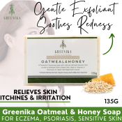 Greenika Oatmeal & Honey Soap: Gentle Acne Solution for All Skin Types
