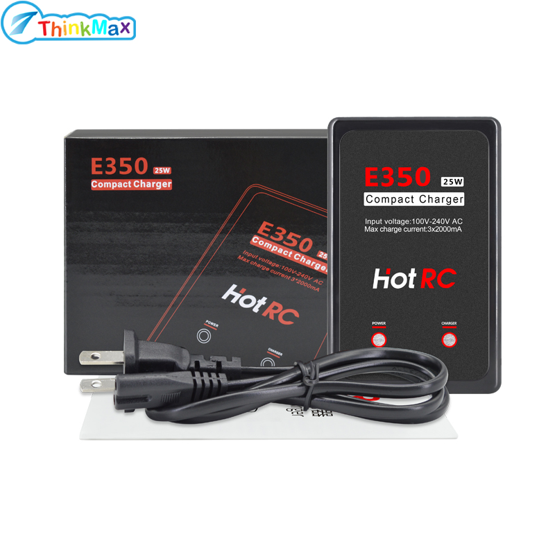 1Pc HotRC E350 Pro 7.4v 11.1v Lipo Battery Charger 2s 3s Cells Battery