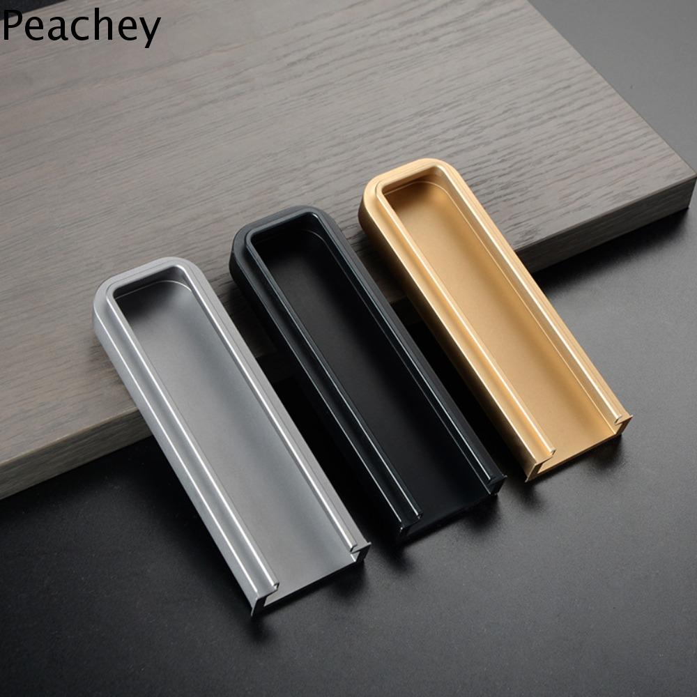 PEACHEY Hợp kim nhôm Tay nắm tủ lõm Sang trọng nhẹ Bắc Âu Tay cầm ngăn kéo Tay cầm đồ nội thất Bền Tay nắm cửa Nhà