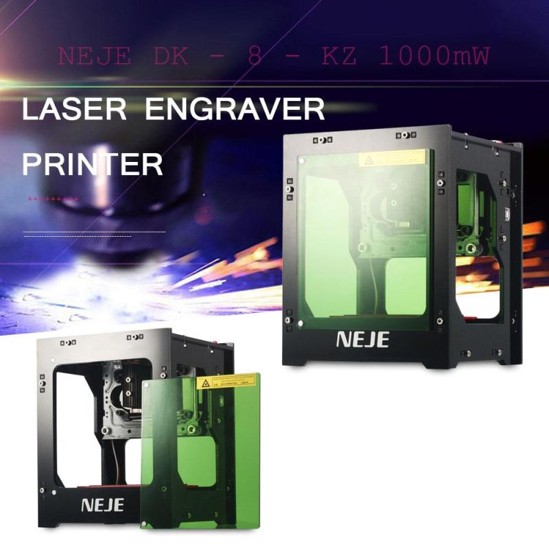 Upgraded Version Neje Dk 8 Kz 1000mw High Power Diy Mini Usblaser Engraver Printer Cutter Machine