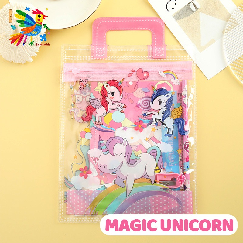 Gifts Kuromi 7-in-1 Cartoon Stationery Gift Set for Kindergarten party gift stationery bag Kids gifts