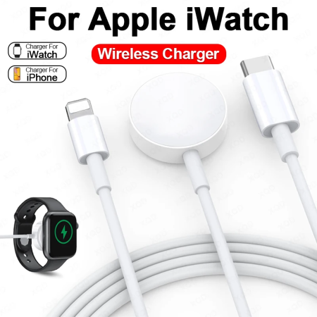 Apple Watch 2-in-1 Magnetic Wireless Charger, Fast Charge Station