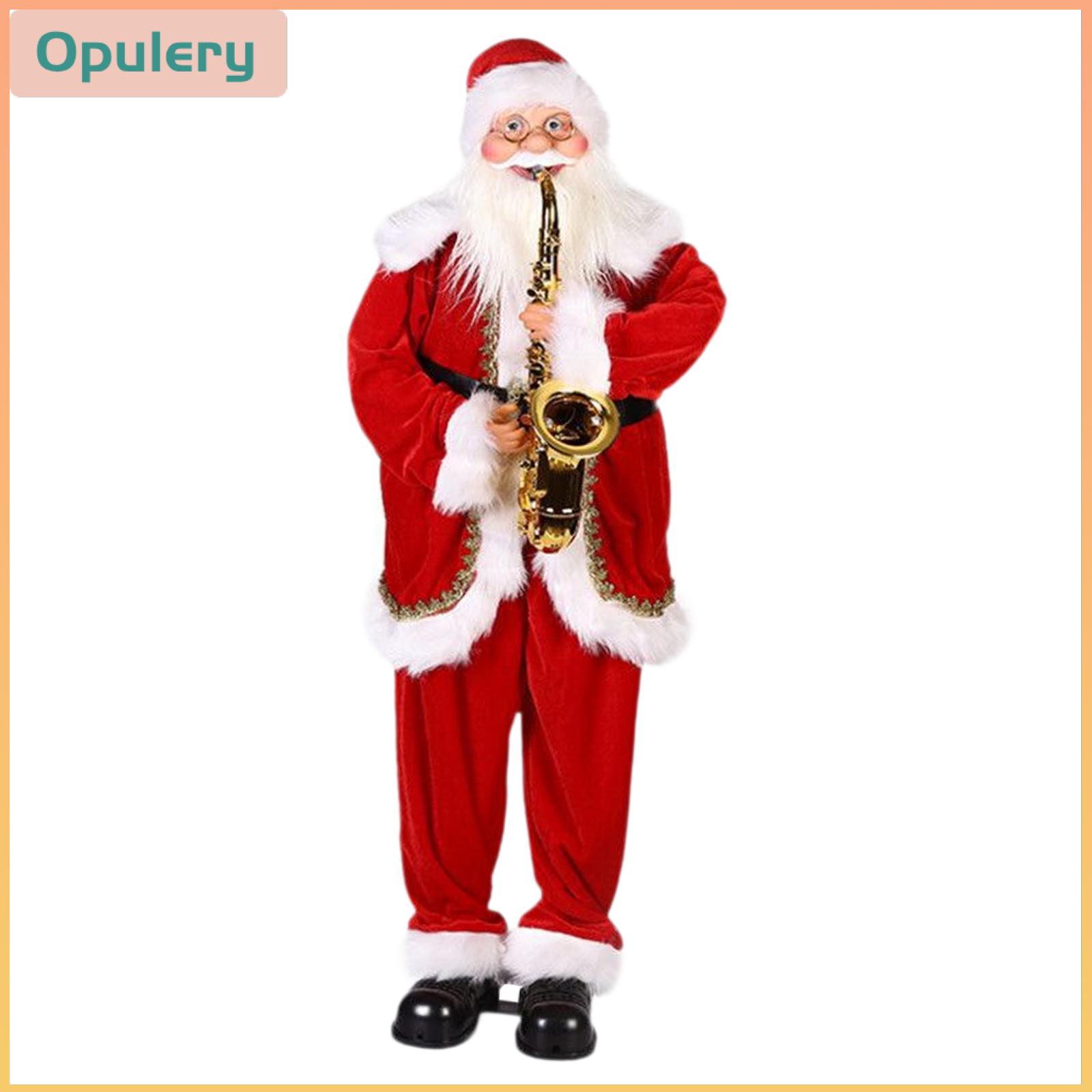 Baosity Christmas Santa Toys Dolls Decor Saxophone Holiday Decoration Christmas Table Decorations Music Santa for Office Home Bedroom ราคา 2,581 บาท*ส่งฟรี