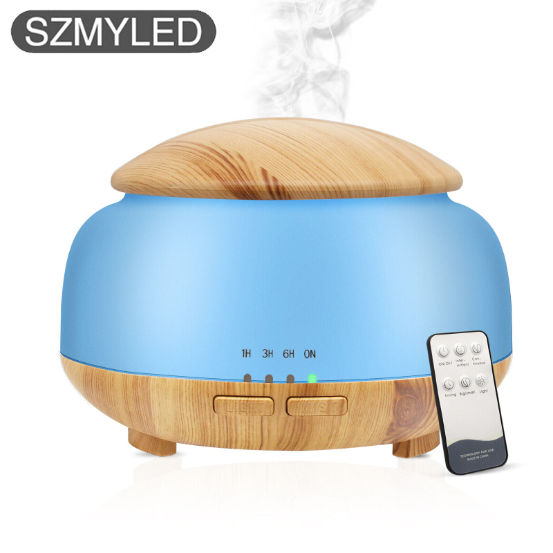Essential Oil Aromatherapy Diffuser With 300ml Water Tank Ultrasonic Cool Mist Humidifier Night Light
