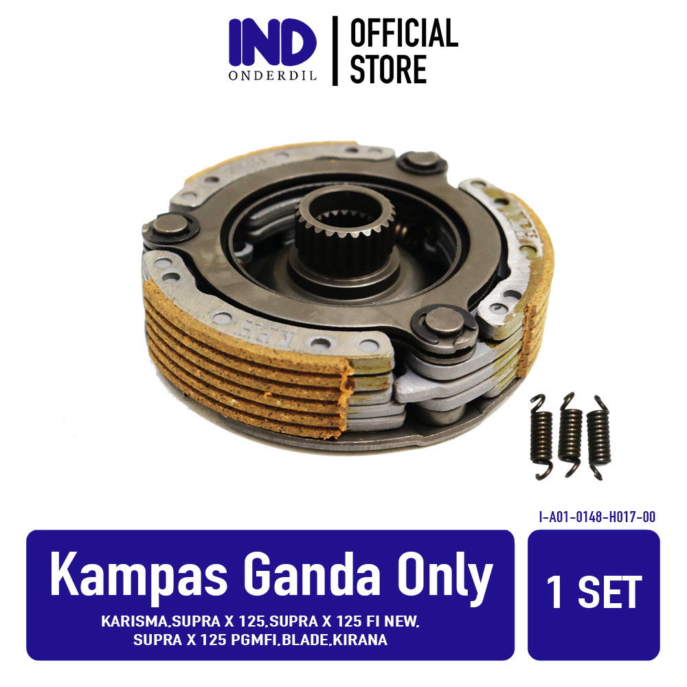 Kampas Ganda Only Karisma & Supra X 125 FI New PGMFI & Blade & Kirana Kopling Kupling Otomatis Kanvas Harga 94,470 rupiah*Gratis Ongkir