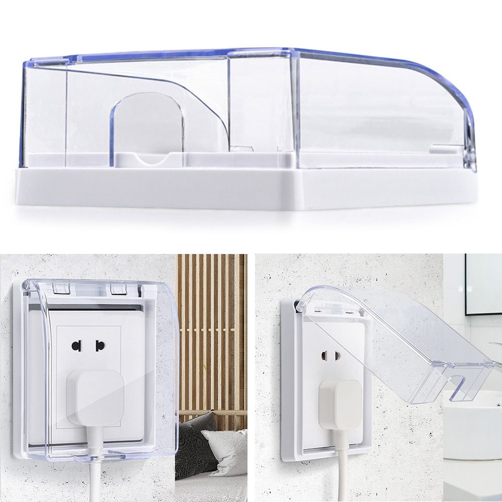 Ajjhm 1 cái nắp bảo vệ công tắc hộp chống nước cho ổ cắm điện phòng tắm ổ cắm tường nắp cắm điện ổ cắm bảo vệ hộp chống nước