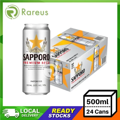 Sapporo Premium Draft Beer 500ml Carton (500ml x 24 Cans)