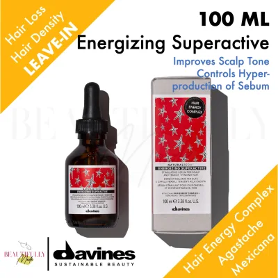 Davines NaturalTech Energizing SuperActive Stimulating Serum 100ml - For Scalp and Fragile Thinning Hair