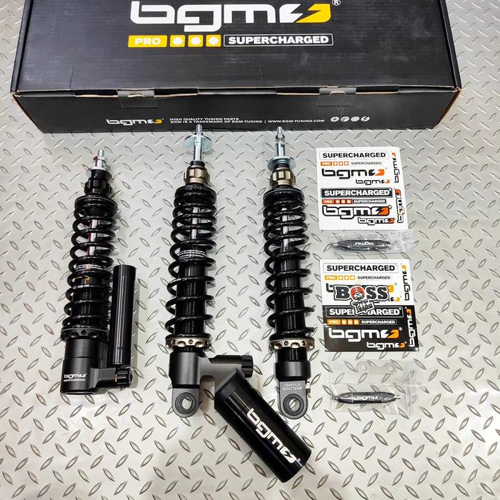 SHOCK TABUNG BGM BLACK FRONT & REAR VESPA GT SERIES GTS GTV - Halostore Harga 12,519,000 rupiah*Gratis Ongkir