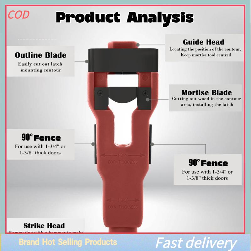 [COD]PkYeG💖💖💖 ชุดเครื่องมือสำหรับติดตั้งสลักประตูร่องช่วยถอดวัสดุติดตั้งเครื่องมือสลักประตูใช้สำหรับประตูหนา1-3 4 หรือประตูหนา1-3 8 ราคา 337 บาท*ส่งฟรี