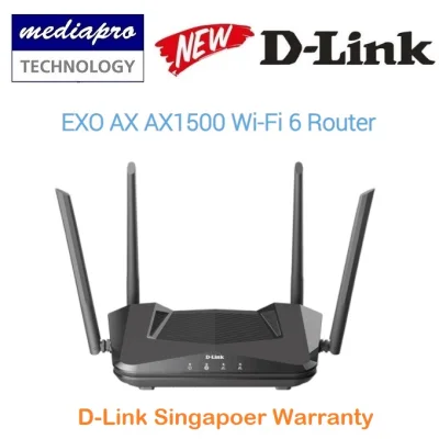 D-LINK DIR-X1560 EXO AX X1560 AX1500 Wi-Fi 6 Router - Warrany by D-Link Singapore