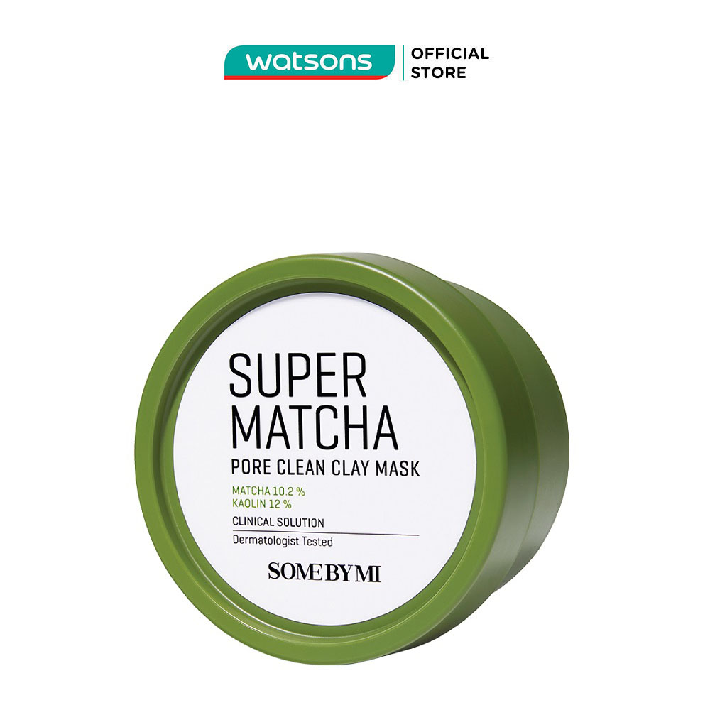 [MUA LÀ CÓ QUÀ] Mặt Nạ Some By Mi Super Matcha Pore Clean Clay Từ Đất Sét Cải Thiện Vấn Đề Của Da 100g