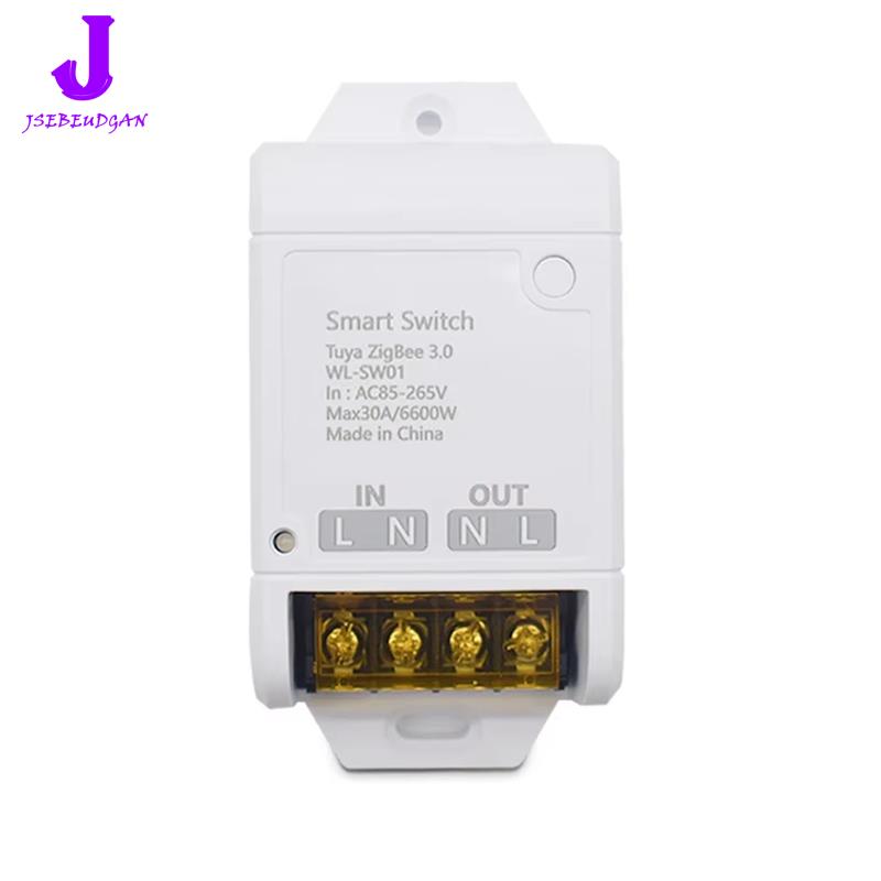 【Huang Li Electronics】Smart Home Automation Zigbee 3.0 Tuya Relay Switch 30A 6600W Wireless Module Controller Timer Light Receiver ราคา 469 บาท*ส่งฟรี
