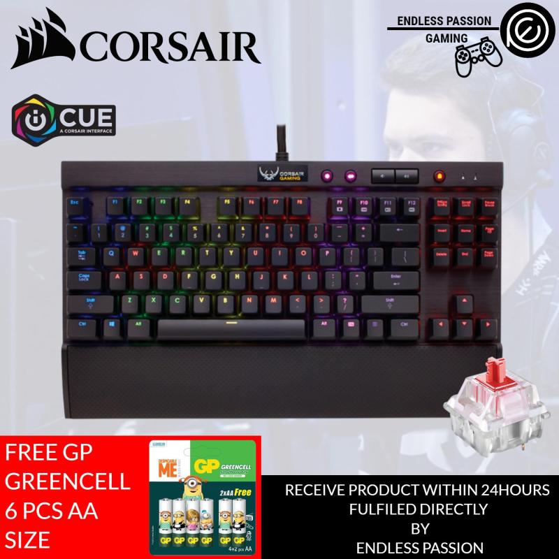 Corsair K65 LUX RGB Compact Mechanical Gaming Keyboard - Cherry MX RGB Red Singapore