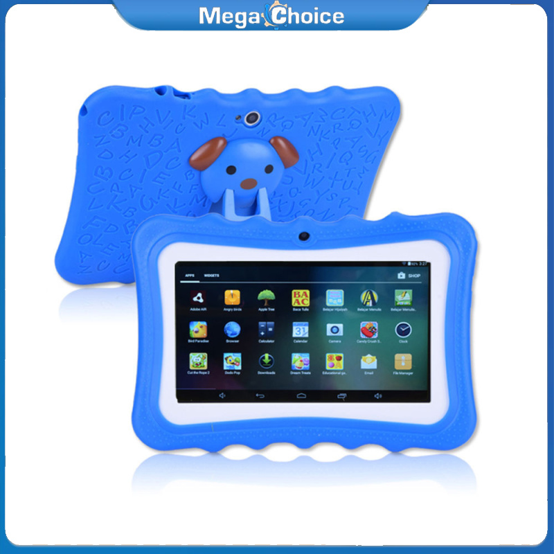 MegaChoice【100%Original】Kids Tablet 7-inch Android 4.4 1024 x 600 HD Screen Quad Core CPU Wireless Wi-Fi Dual Camera Tablet Children Gift ราคา 1,517 บาท*ส่งฟรี