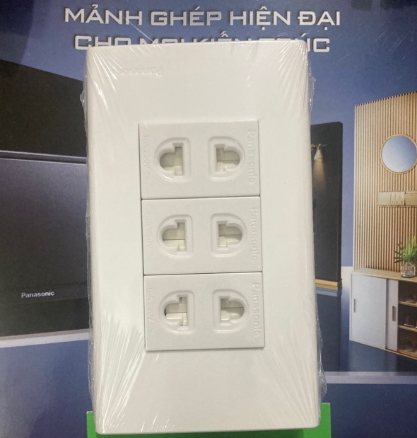 Combo panasonic - bộ mặt ổ cắm, mặt công tắc dòng wide panasonic chính hãng.