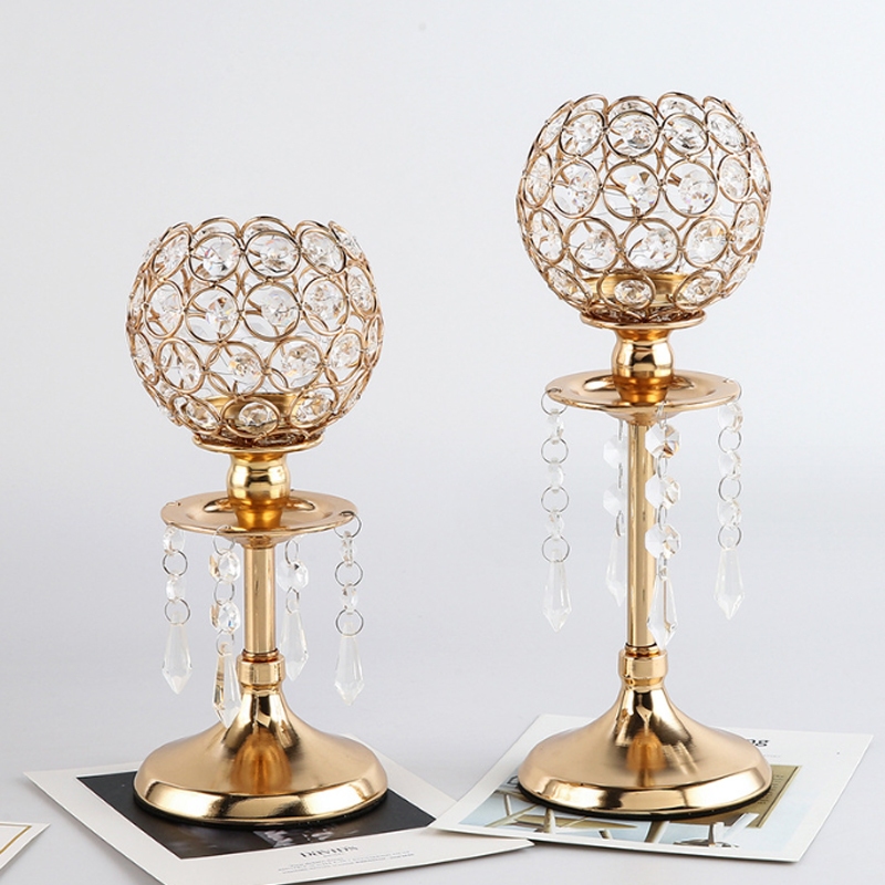 Lilin kristal Eropa pernikahan rumah tangga pindah rumah kreativitas rumah ornamen cahaya lilin suasan…