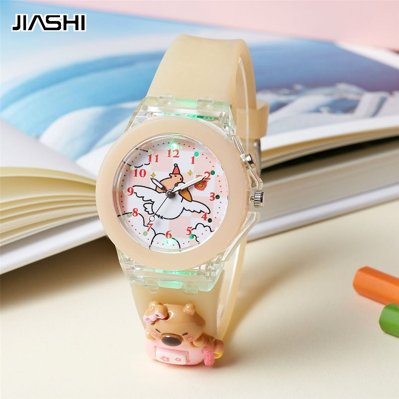 JIASHI Cute Kids Watch with Night Light and Flashing Colors for Boys and Girls ราคา 44 บาท*ส่งฟรี