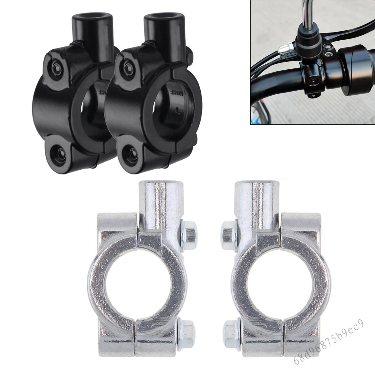 Bộ điều hợp gương chiếu hậu xe máy 2PCS - Bộ giữ kẹp tay cầm 10 mm 8 mm