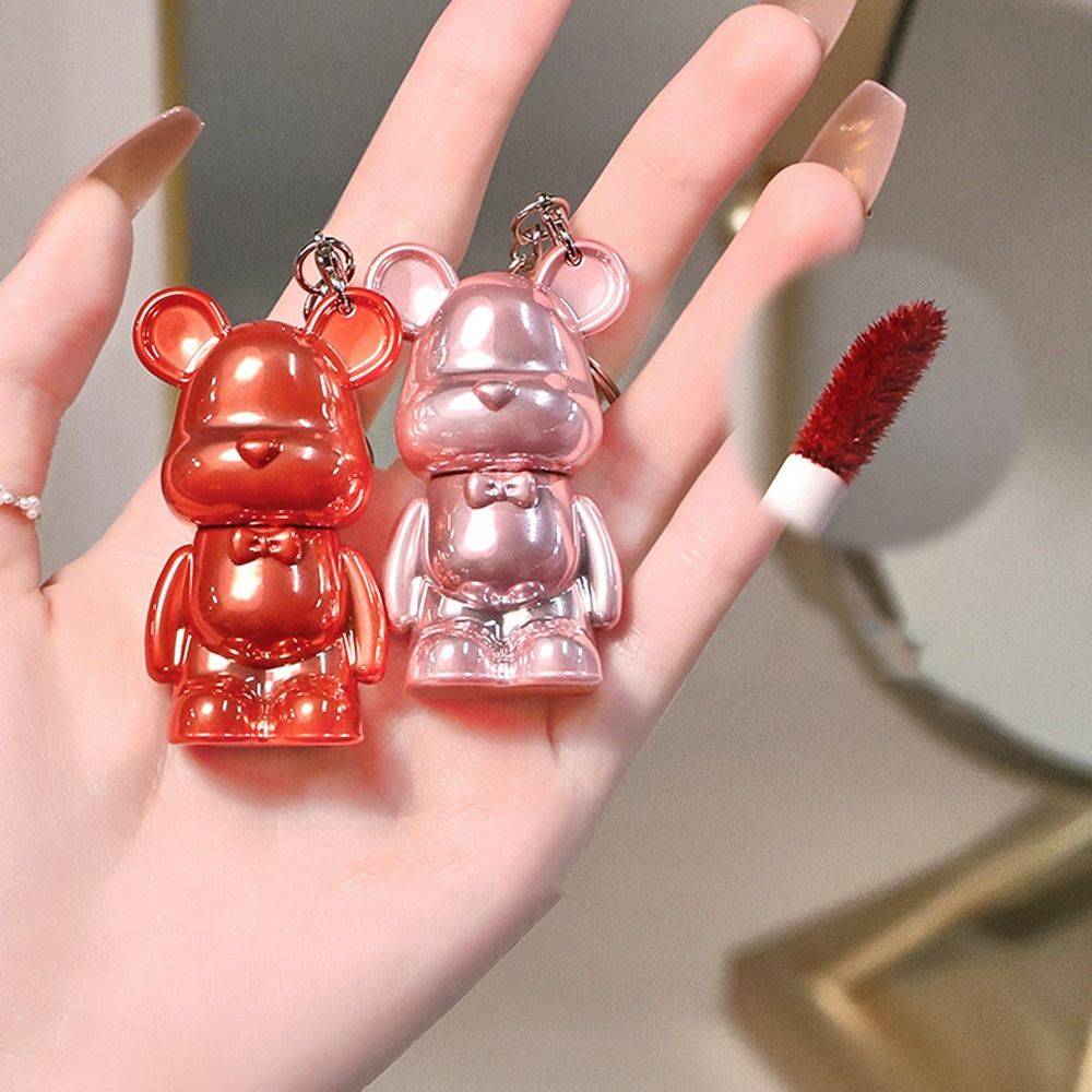 YUAE Jelly Mirror Lipstick Bear-shaped Non-stick Cup Long