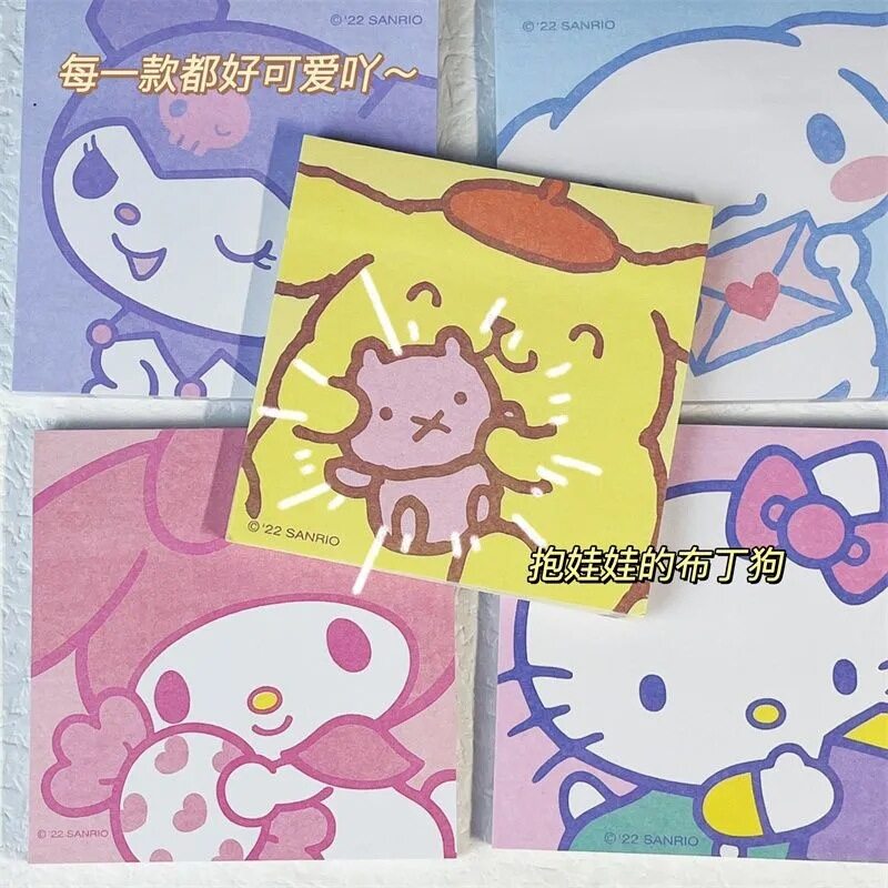 hình Phim hoạt ins gió dễ thương Sanrio ngọc quế chó tiện lợi dính mạnh mẽ có thể xé rách cô gái sinh viên trang trí giấy ghi chú
