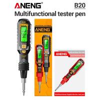 BESTITIT Đầu đôi Bút kiểm tra điện áp Báo động bằng chuông Màn hình kỹ thuật số Bút thử điện cảm ứng cho thợ điện ANENG B20 Không tiếp xúc Máy kiểm tra tua vít