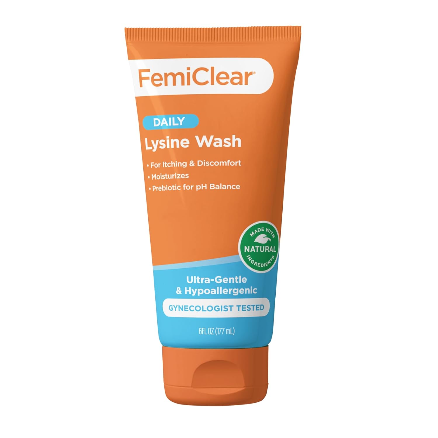 FemiClear ®   Sữa rửa vệ sinh nữ siêu dịu nhẹ – Được làm với Lysine & Balm chanh cho vệ sinh nữ, cần