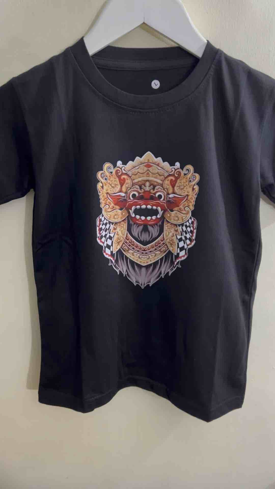 kaos atasan oblong anak unisex bahan katun karakter barong