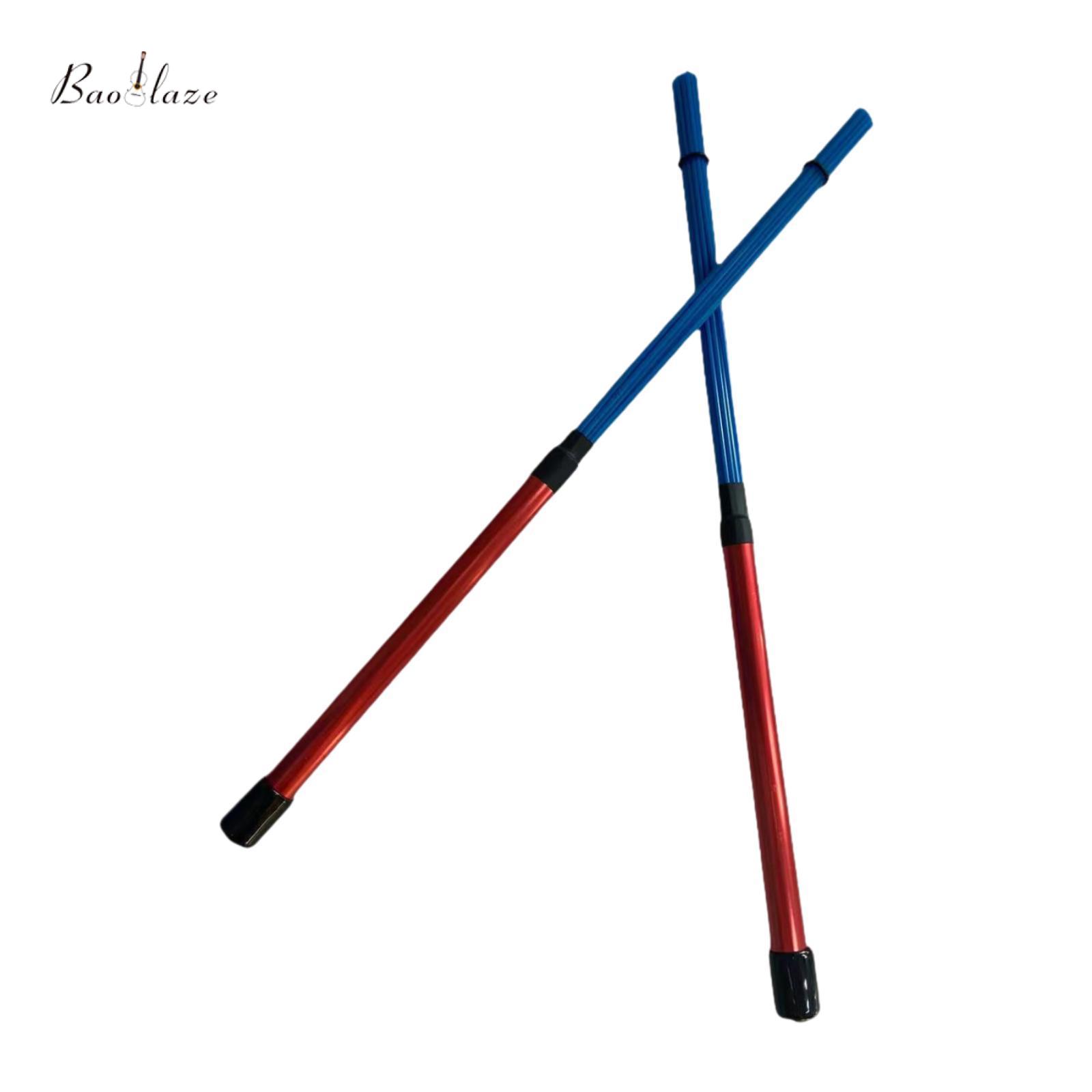 หนังสือส่งเสริมการเรียนรู้ พัฒนาตนเอง หนังสือและเครื่องดนตรี Baoblaze กลอง Sticks แจ๊สกลอง Sticks สร้างแสงเสียงแบบพกพาแปรงกลองสำหรับ Acoustic Performance วงดนตรีร็อคแจ๊สพื้นบ้านนักเรียน