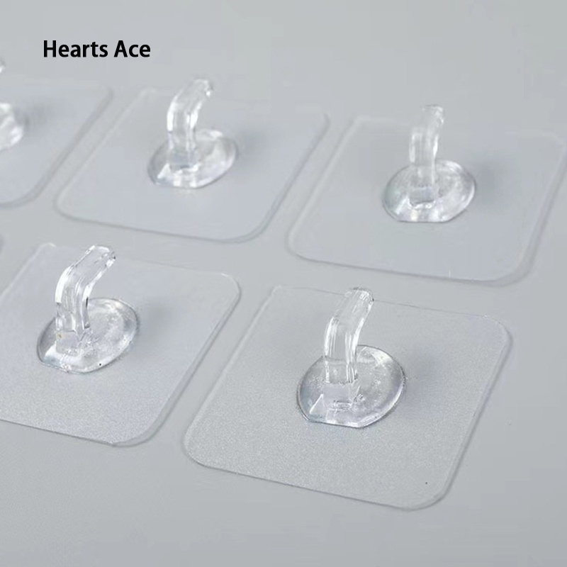 Transparent wall mounted hanger, capable of withstanding heavy loads and convenient to use ราคา 2 บาท*ส่งฟรี