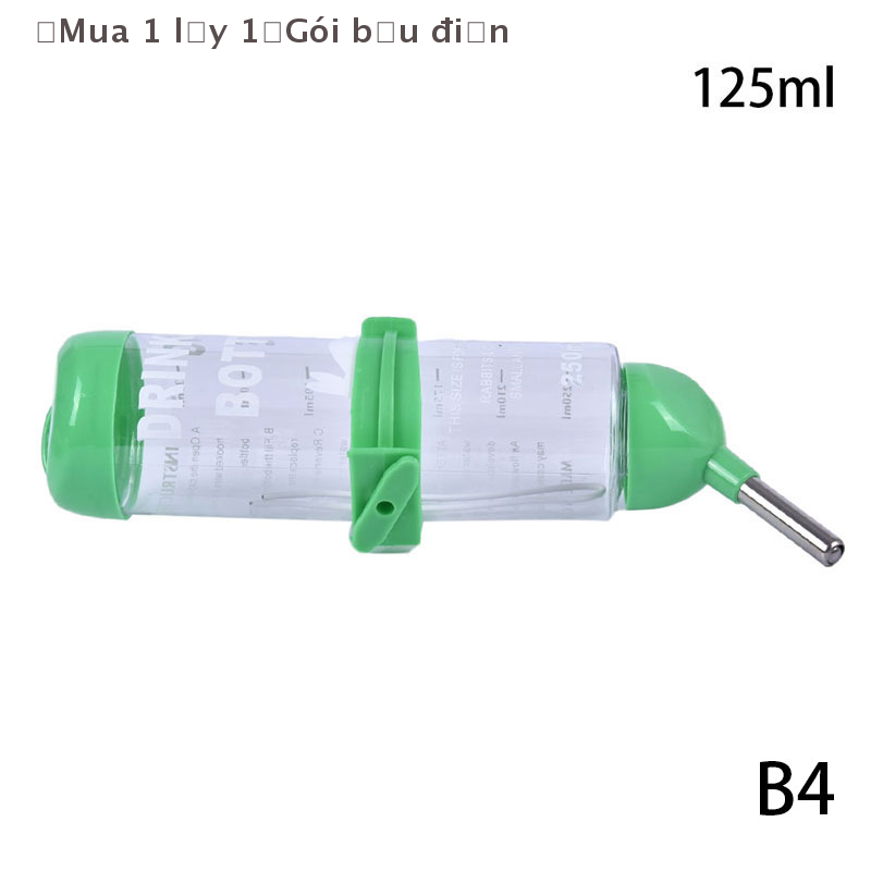 【CHANGYUAN3  1 cái Bình Đựng Nước Hình Thỏ treo bằng nhựa cho Chuột Hamster Bình đựng thức ăn
