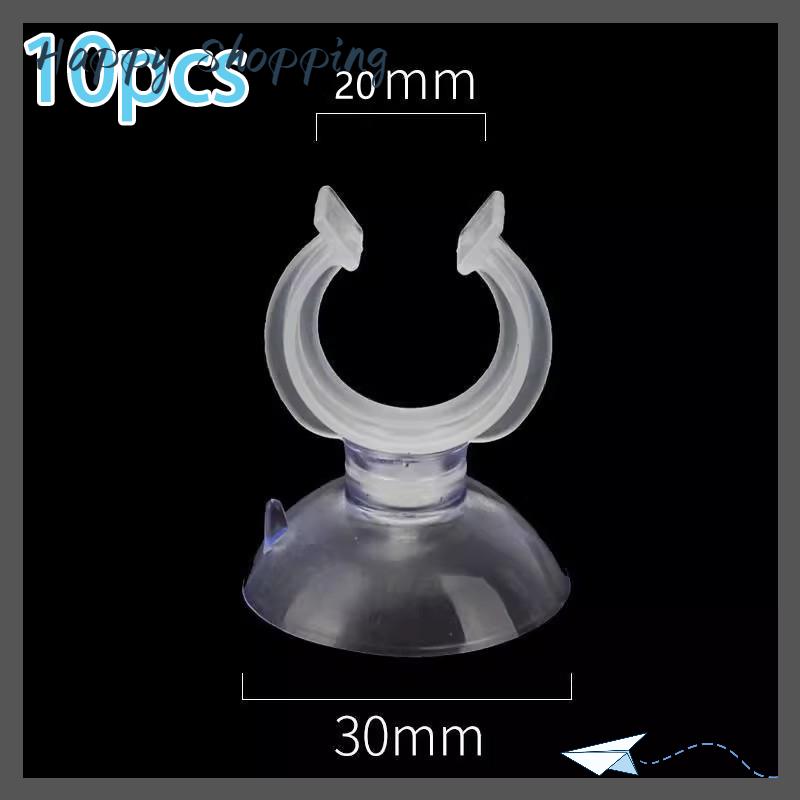 [THS Store] COD 10 chiếc cốc hút bể cá ống hút bơm oxy bể cá ống hút cố định ống khí kẹp cố định ống hút nhiệt kế - 8