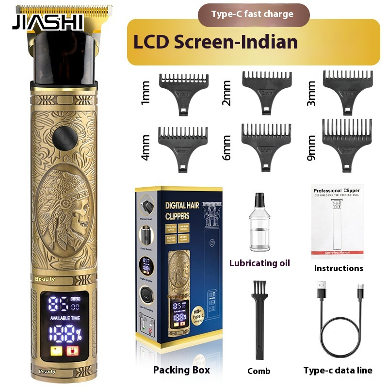 JIASHI Electric Hair Clipper Shaving Haircut Special Electrical Hair Cutter T9 Oil Head Trim Bald Head ราคา 315 บาท*ส่งฟรี