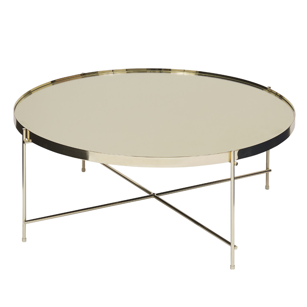 Dia. 82.5cm Oakland Round Mirror Top Coffee Table