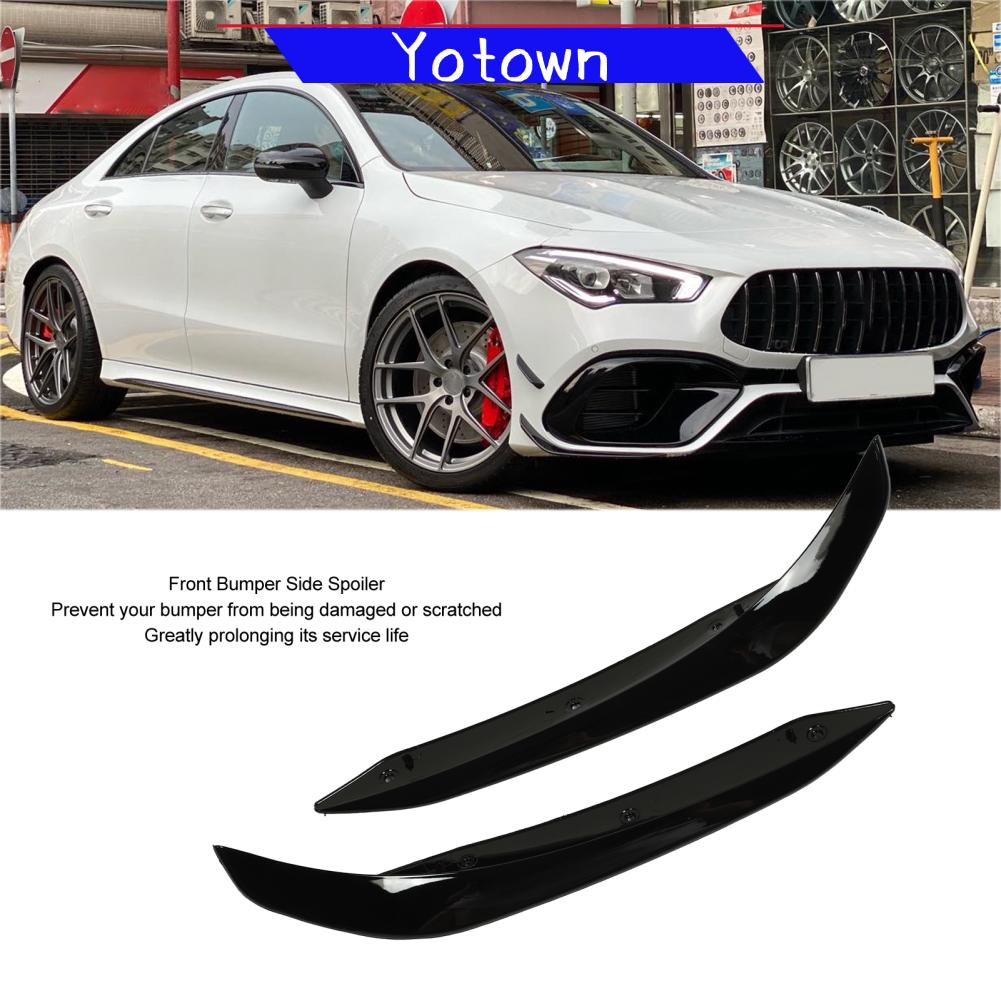 Yotown Cánh lướt gió bên cản trước màu đen bóng Tăng cường khí động học Thay thế tương thích CLAClass C118 AMGLine CLA45 2019 2023 Cải thiện độ ổn định và kiểu dáng thời trang Giá 733,000 Đồng*Miễn phí vận chuyển