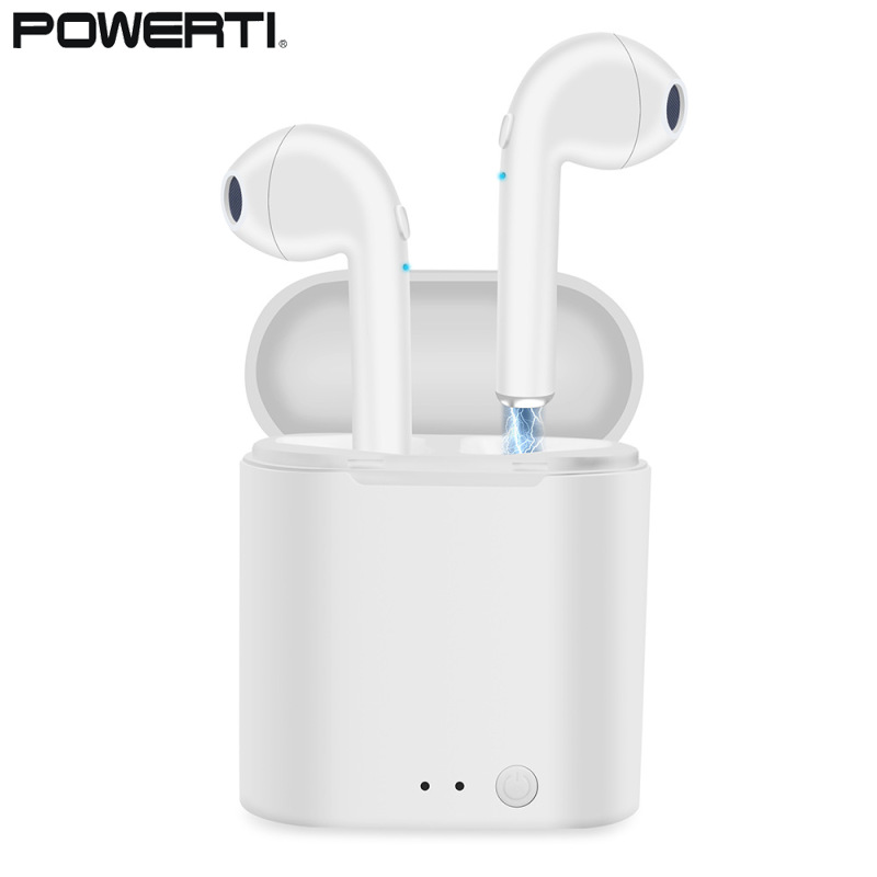 i7 Tws Wireless Headphones Bluetooth-compatible 5.0 Headset Sports Earbud With Microphone Charging Box Suitable For All Smartphones ราคา 80 บาท*ส่งฟรี