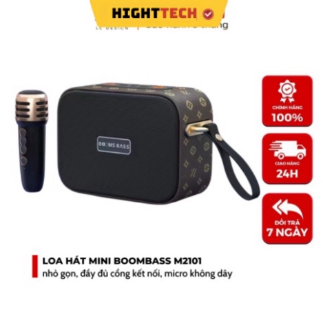 Loa Bluetooth M2101 Kèm Micro, B Mạnh, Âm Thanh Rõ, Full Box, Loa Hát Kèm Mic Bluetooth 5.0-HIGHTECH MALL