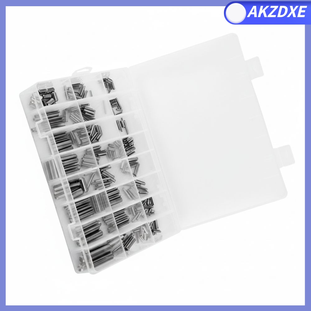 AKZDXE 280pcs M1.5-M8 Chốt lò xo có rãnh Hệ mét Thép không gỉ Chốt mở rộng Cấp công nghiệp Có rãnh Chốt cuộn cho máy móc ô tô,