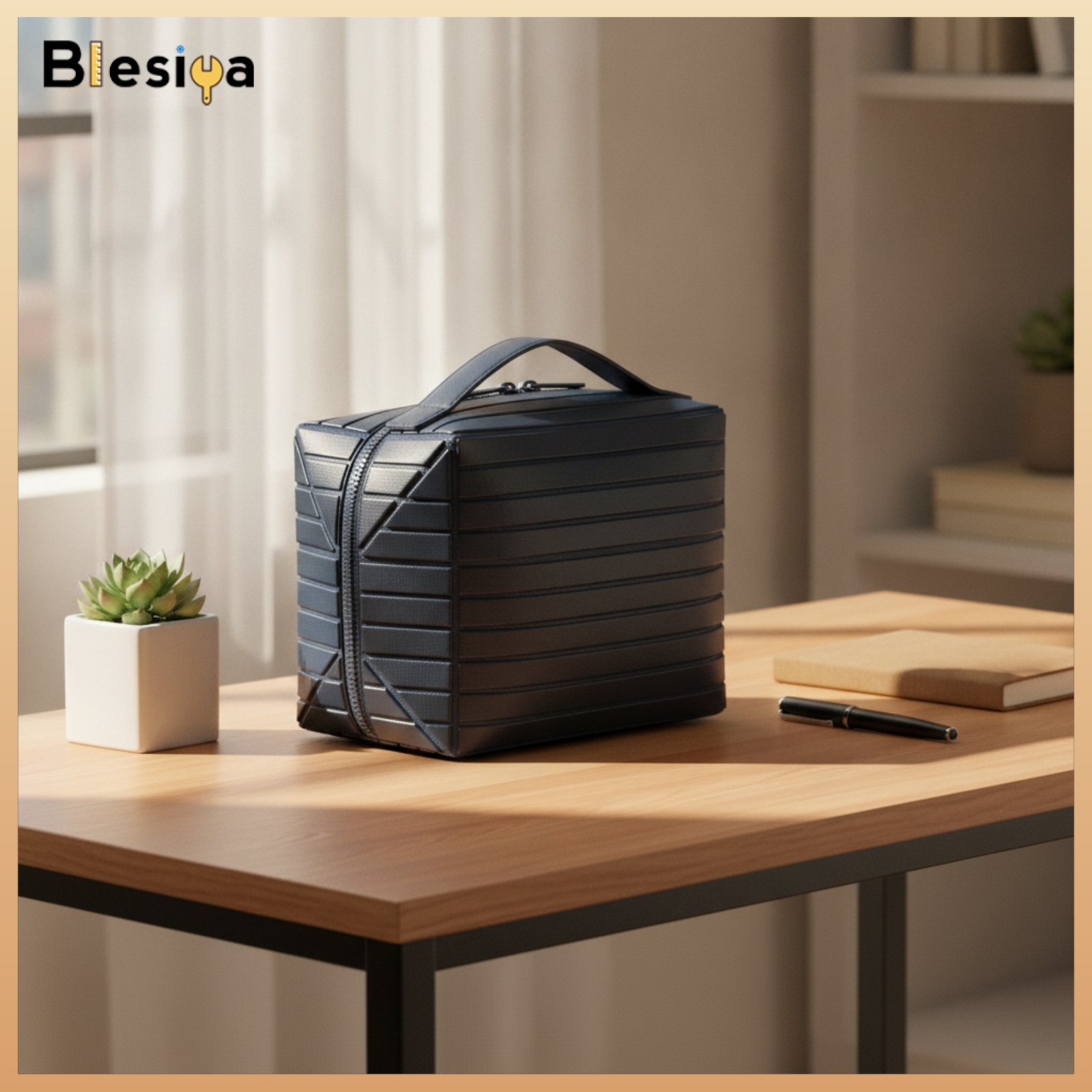 Blesiya Structured Cosmetic Storage Bag Rectangular Makeup Organizer Bag Sturdy Travel Cosmetic Case Large for Bathroom ราคา 13,652 บาท*ส่งฟรี