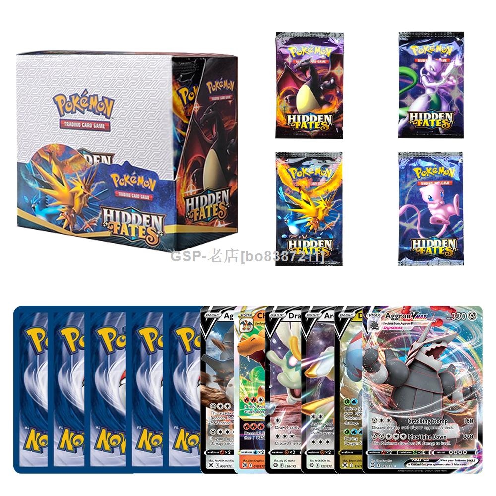 Pokémon TCG：Sun Moon-Hidden Fates Gyarados-GX Display Box (36 Booster) Pikachu Charizard Playing Pokemon Game Kids Toys Cards ready stockbo8387211