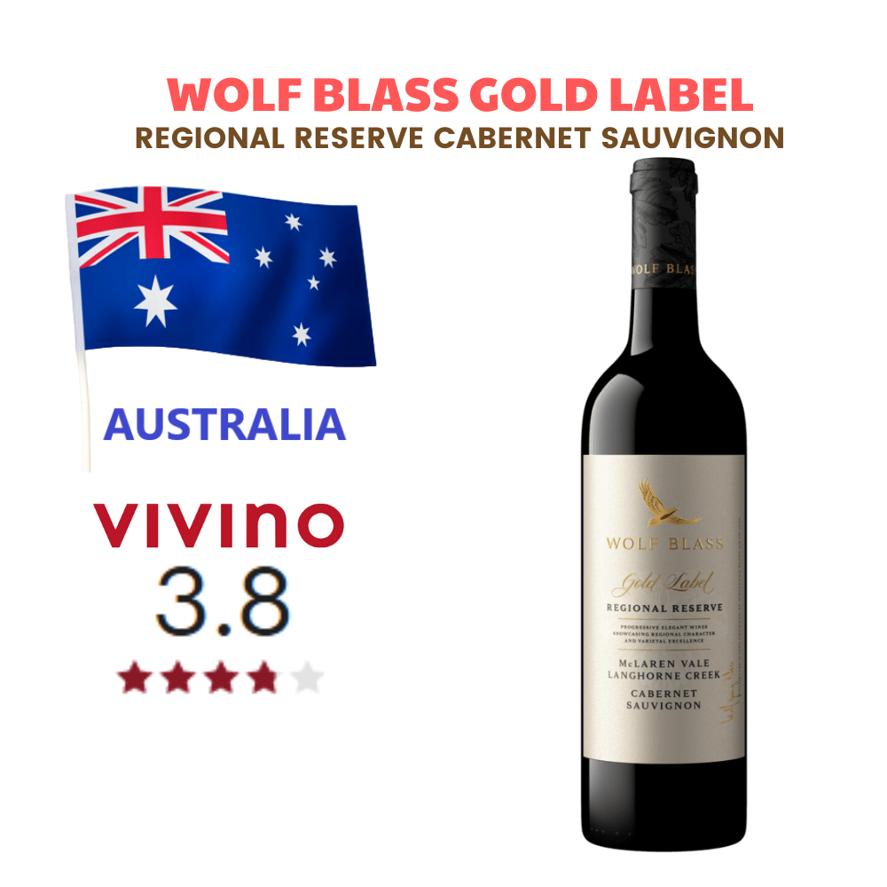 Rượu vang Úc Wolf Blass Gold Label Cabernet Sauvignon - Red Wine Australia