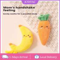 【JCSYFAC】 1 2PCS Baby Soothing Toy Plush Fruit Doll Infant Anti Startle Sleep Aid Holding Ring Newborn Comfort Toy