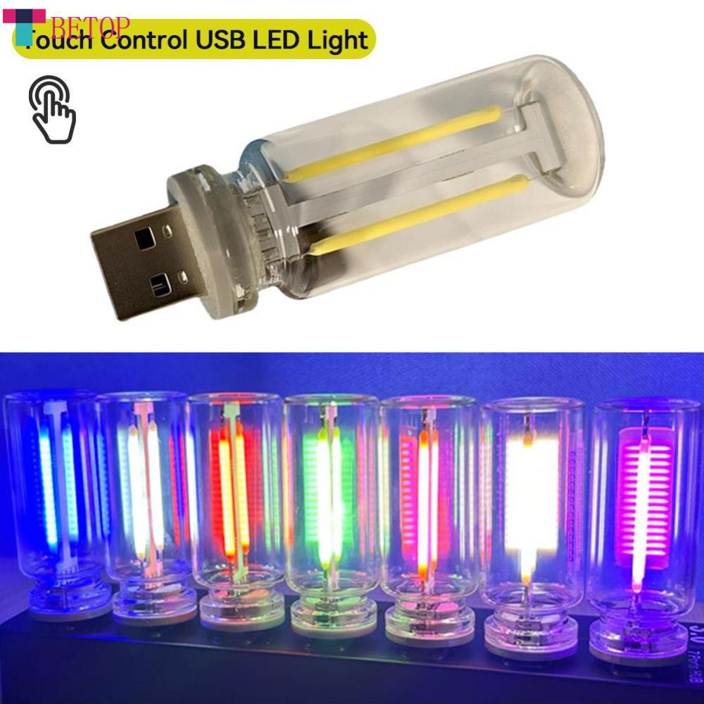 Teabelle   điều khiển bằng cảm ứng USB xe hơi Đèn LED Đèn thân xe sợi đốt bóng đèn Đèn LED Filament phòng ngủ đêm trang trí